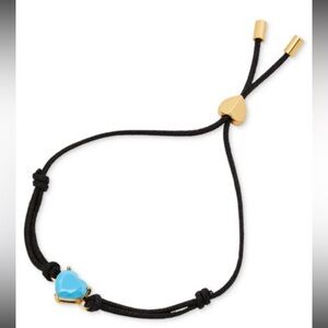 kate spade gold-tone birthday gemstone heart slider bracelet NWT